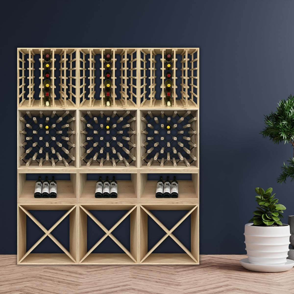 5 Tips To Choose The Best Wine Rack For Your Home KingsBottle Com Au   Natural Finish Wine Cube Set 1800Wx2100H 4 1200x1200 