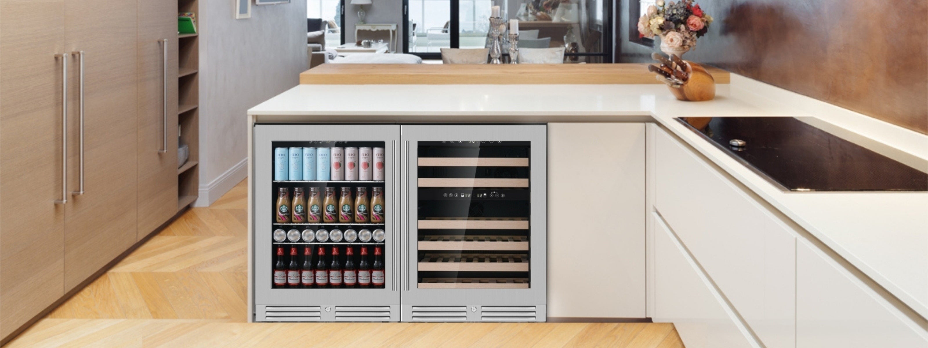 Under Counter Wine and Beer Combo Fridges Australia - KingsBottle