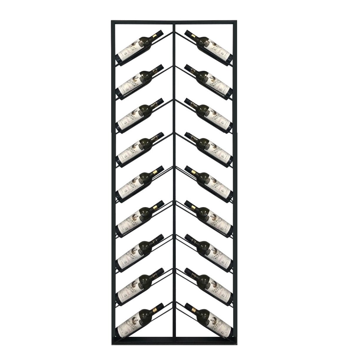 Chevron Iron Wine Rack