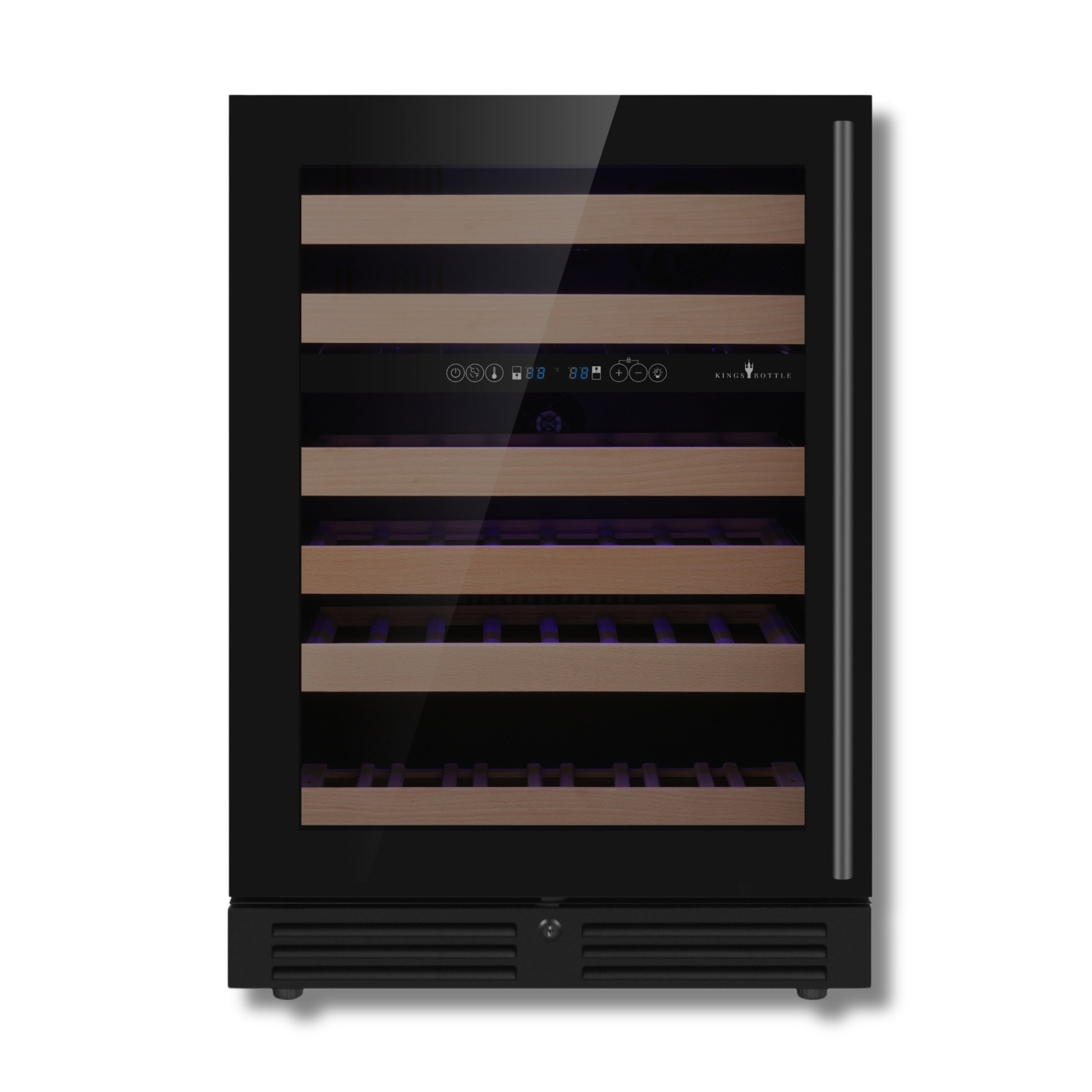 820mm Height Under Counter Glass Door Dual Zone Wine Fridge