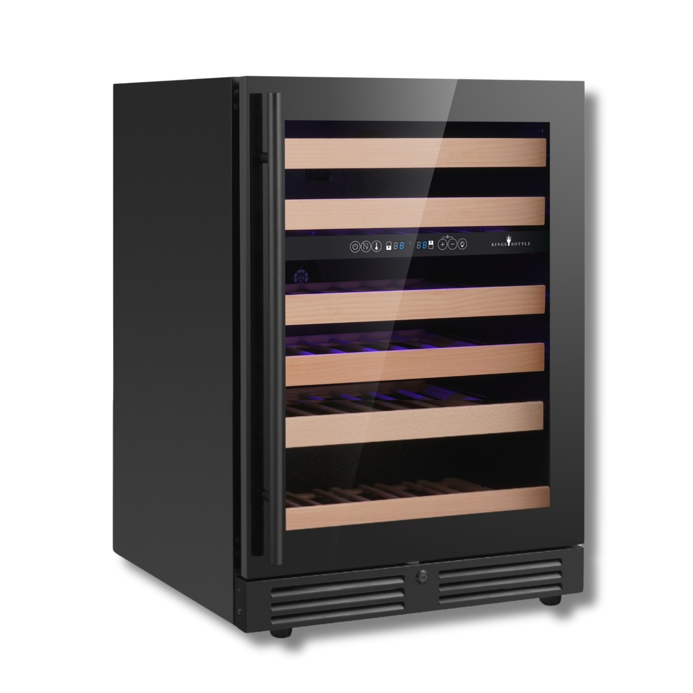 820mm Height Under Counter Glass Door Dual Zone Wine Fridge