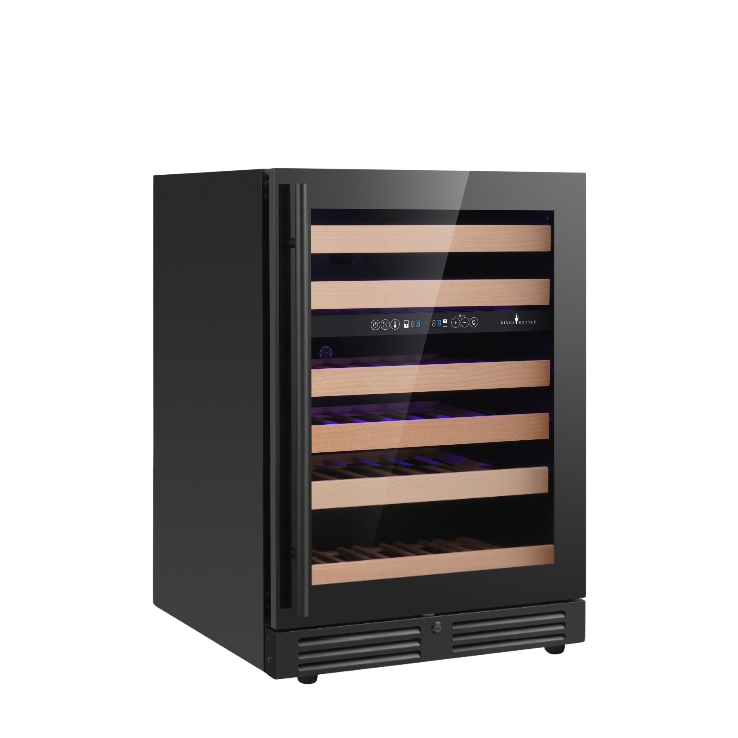 820mm Height Under Counter Glass Door Dual Zone Wine Fridge