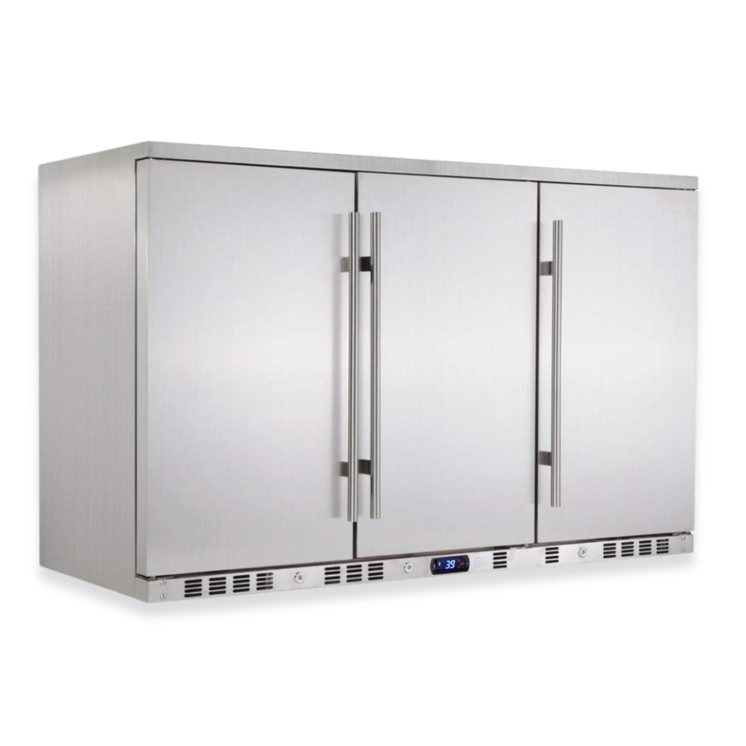 3 Door Under Bench Beverage Outdoor Fridge