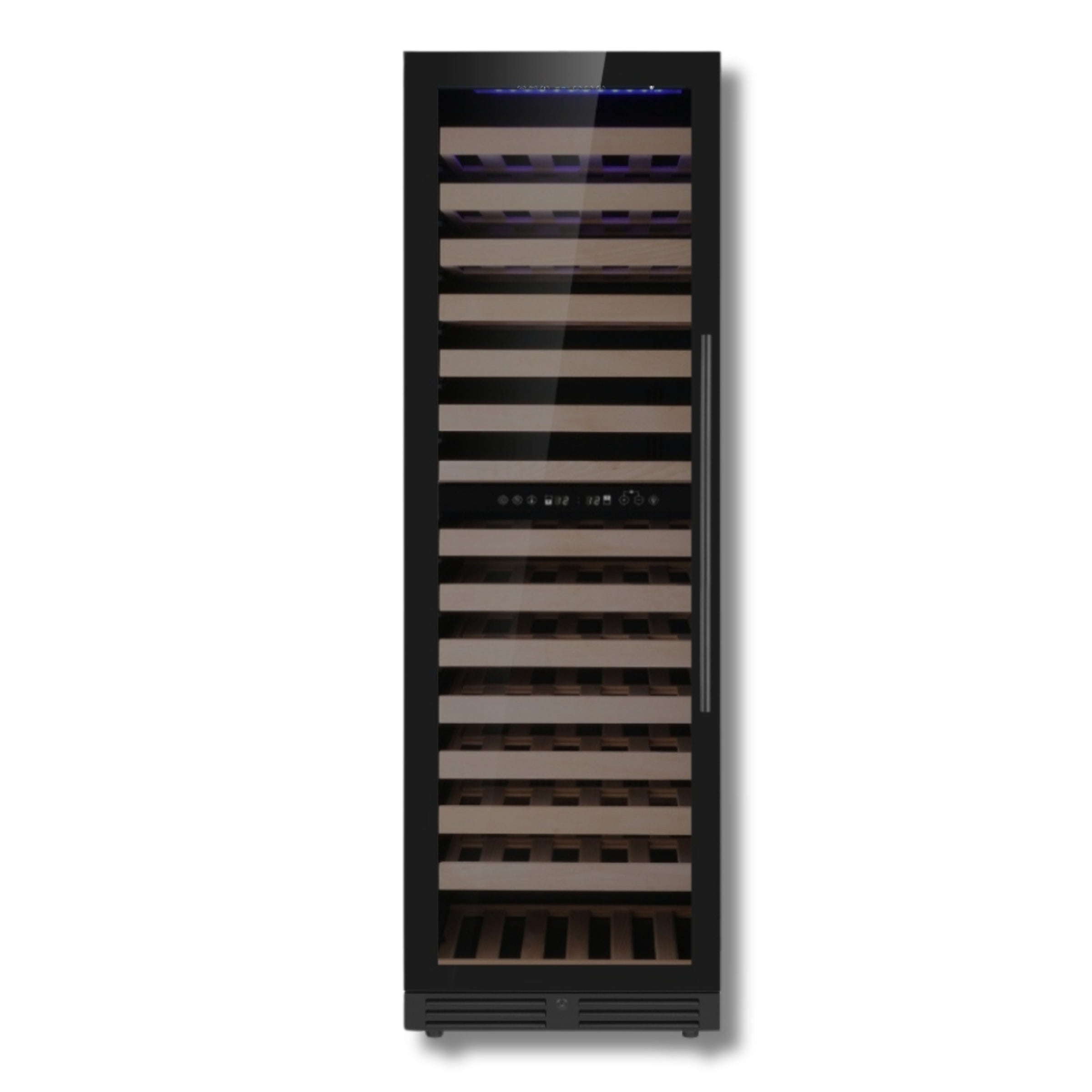 1800mm Height Upright Low-E Glass Door Dual Zone Wine Fridge