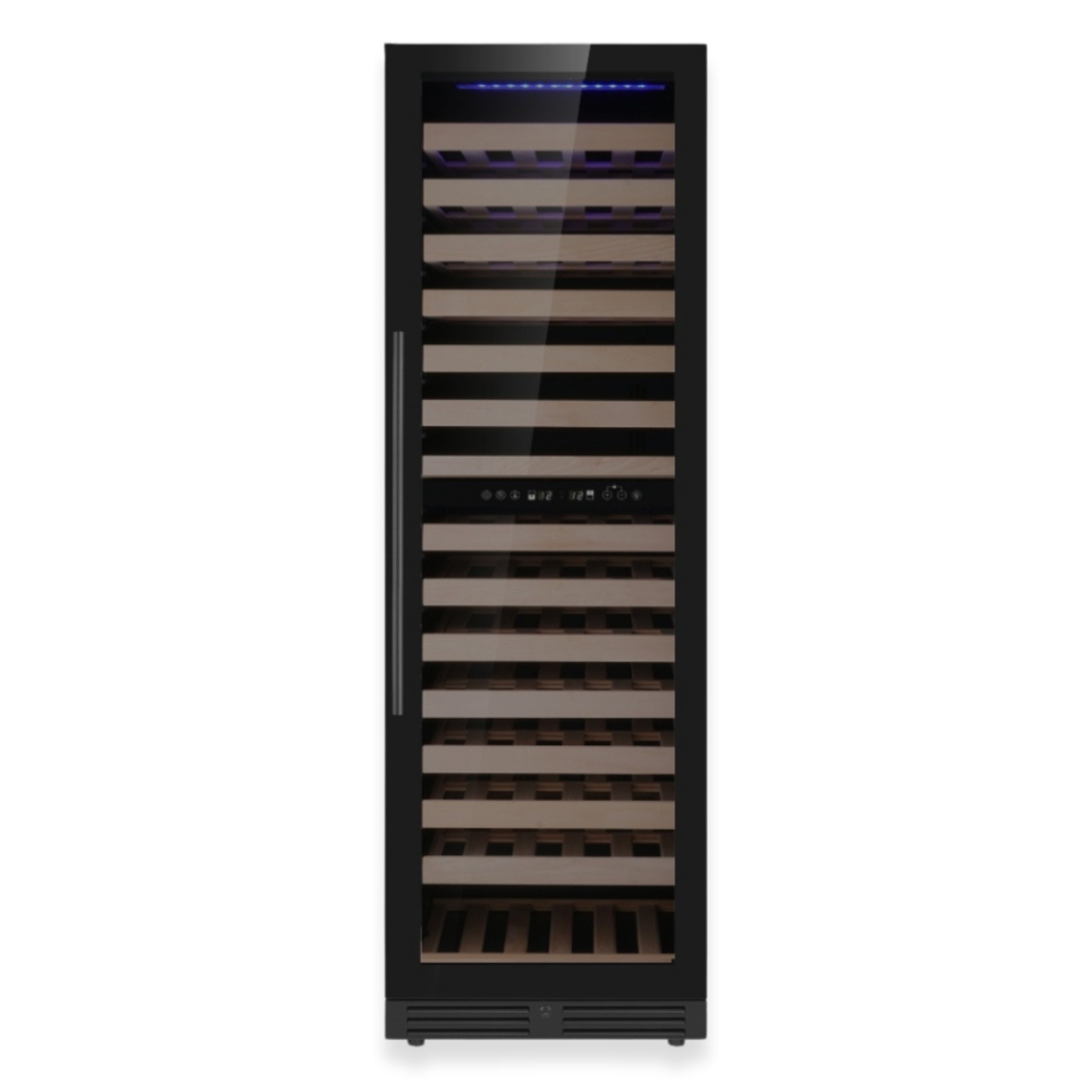 1800mm Height Upright Low-E Glass Door Dual Zone Wine Fridge