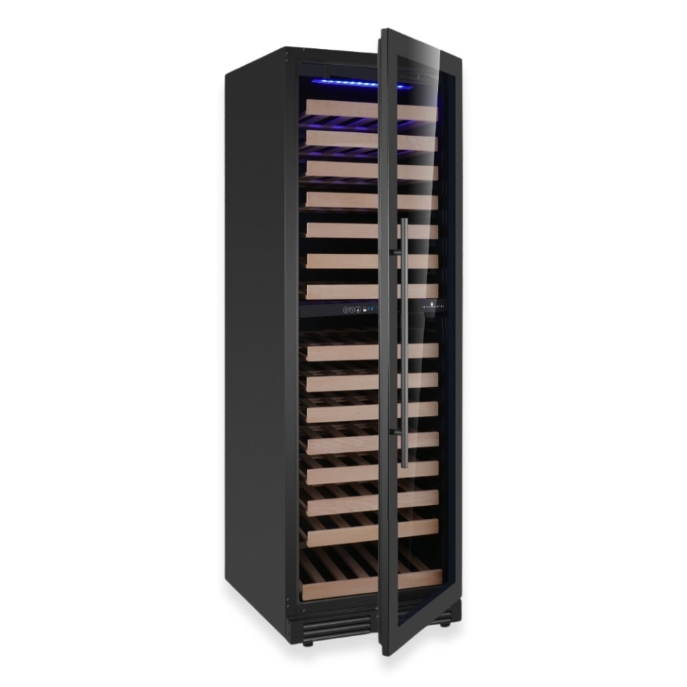 1800mm Height Upright Low-E Glass Door Dual Zone Wine Fridge