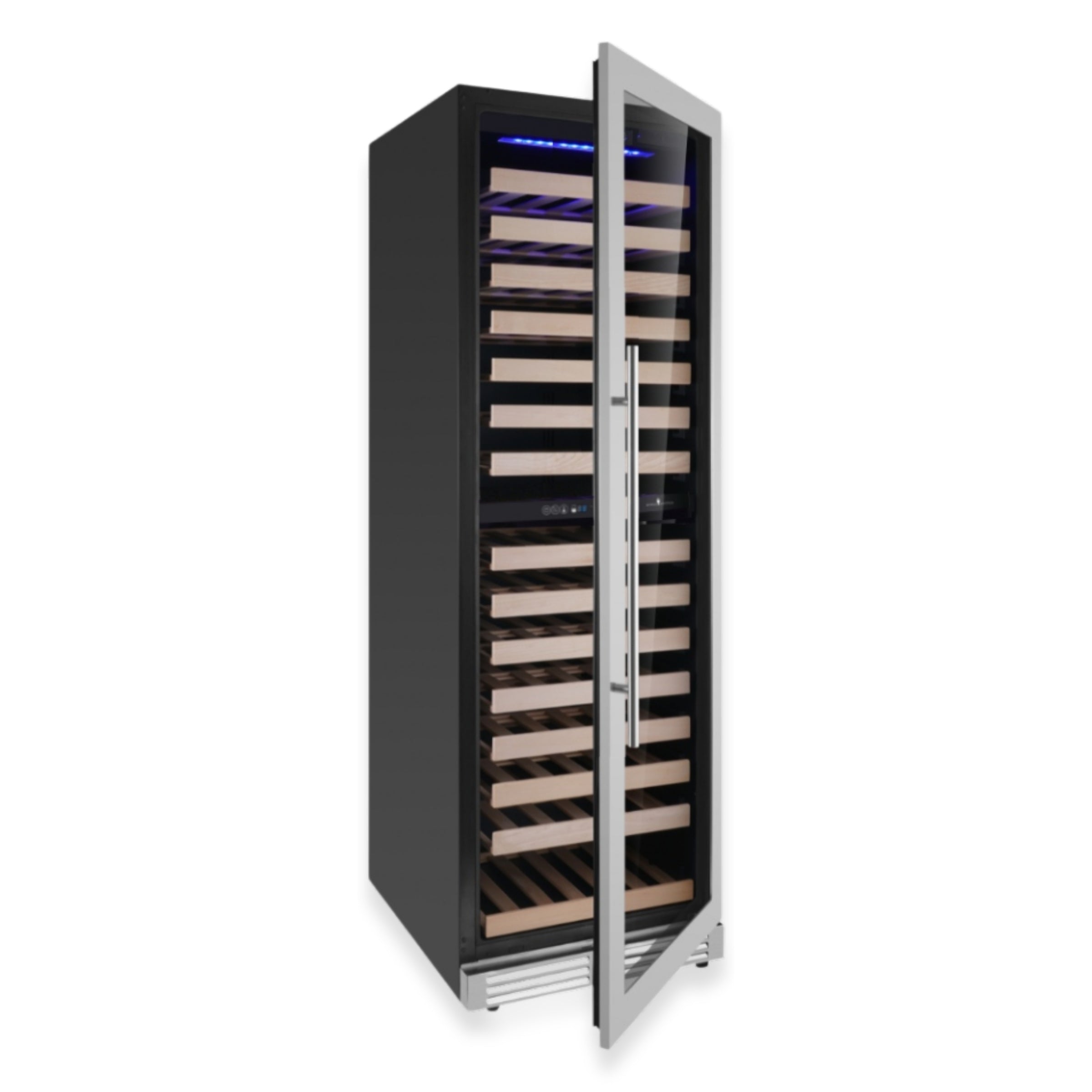 1800mm Height Upright Low-E Glass Door Dual Zone Wine Fridge