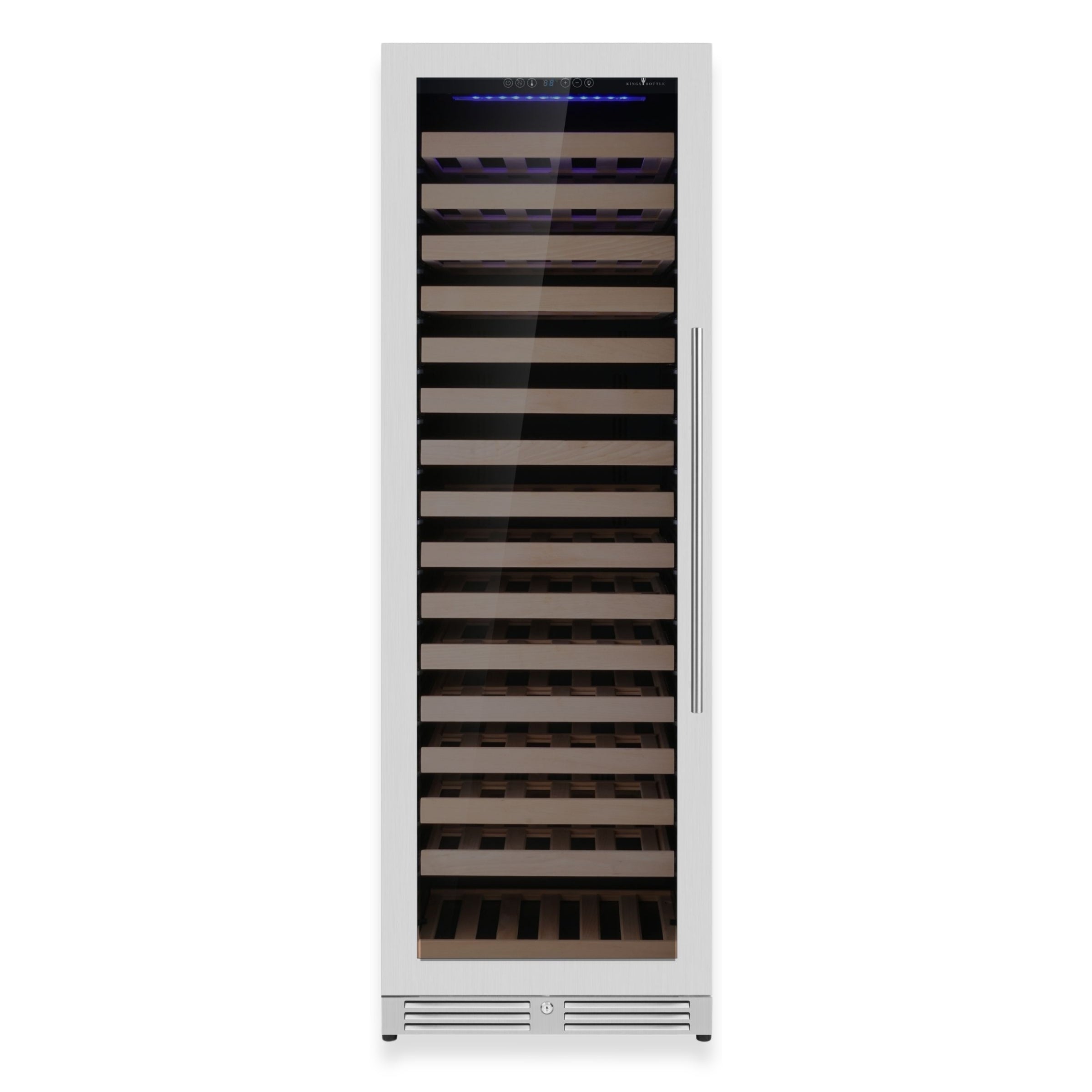 1800mm Height Upright Low-E Glass Door Single Zone Wine Fridge