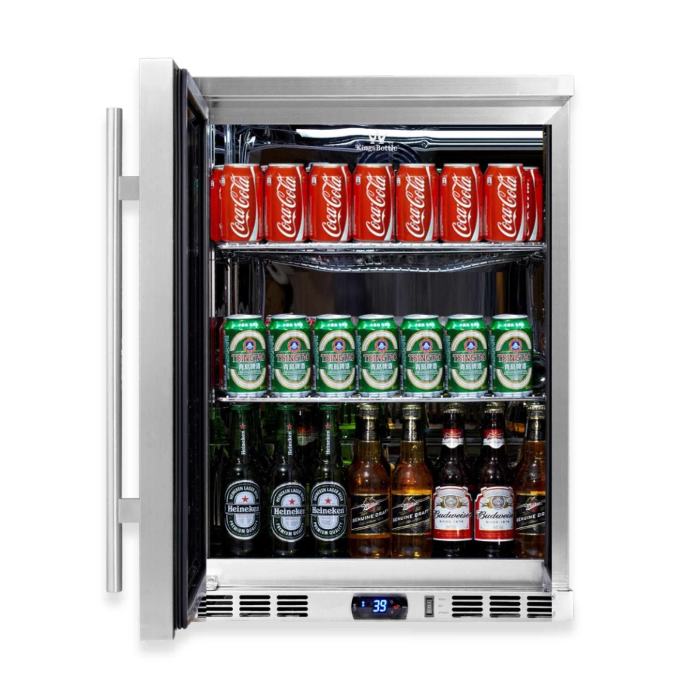 Solid Door Alfresco Beer Fridge with Stainless Steel Exterior and Interior