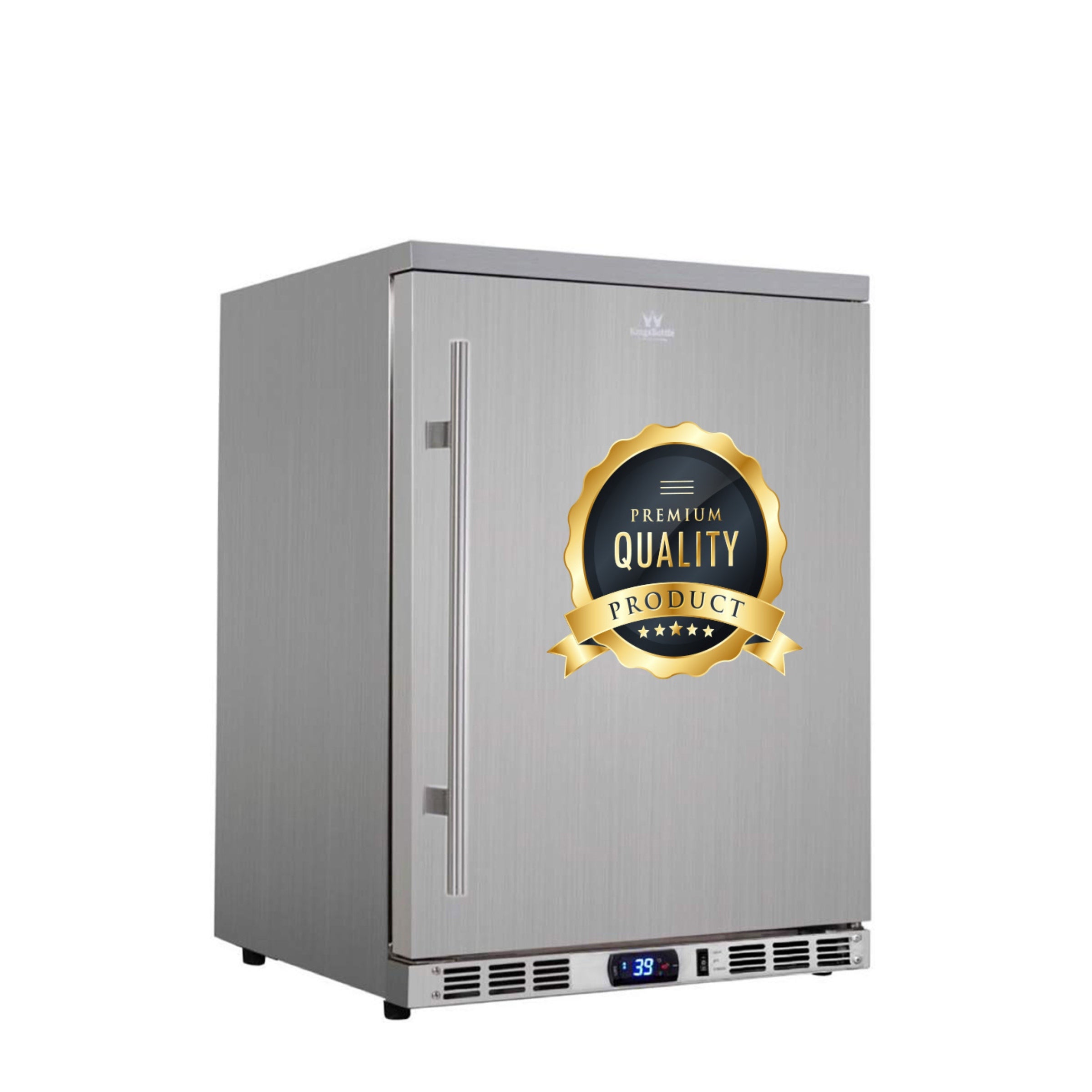 Solid Door Alfresco Beer Fridge with Stainless Steel Exterior and Interior