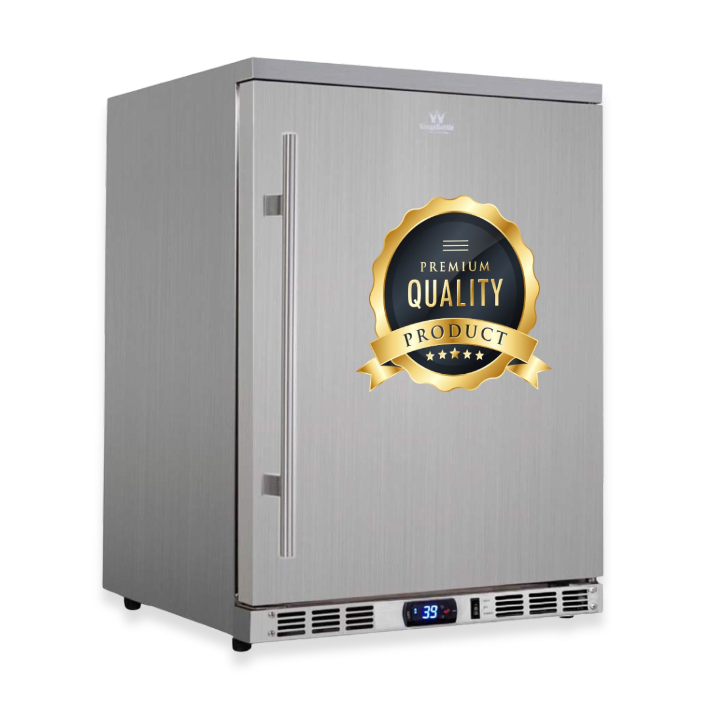 Solid Door Alfresco Beer Fridge with Stainless Steel Exterior and Interior