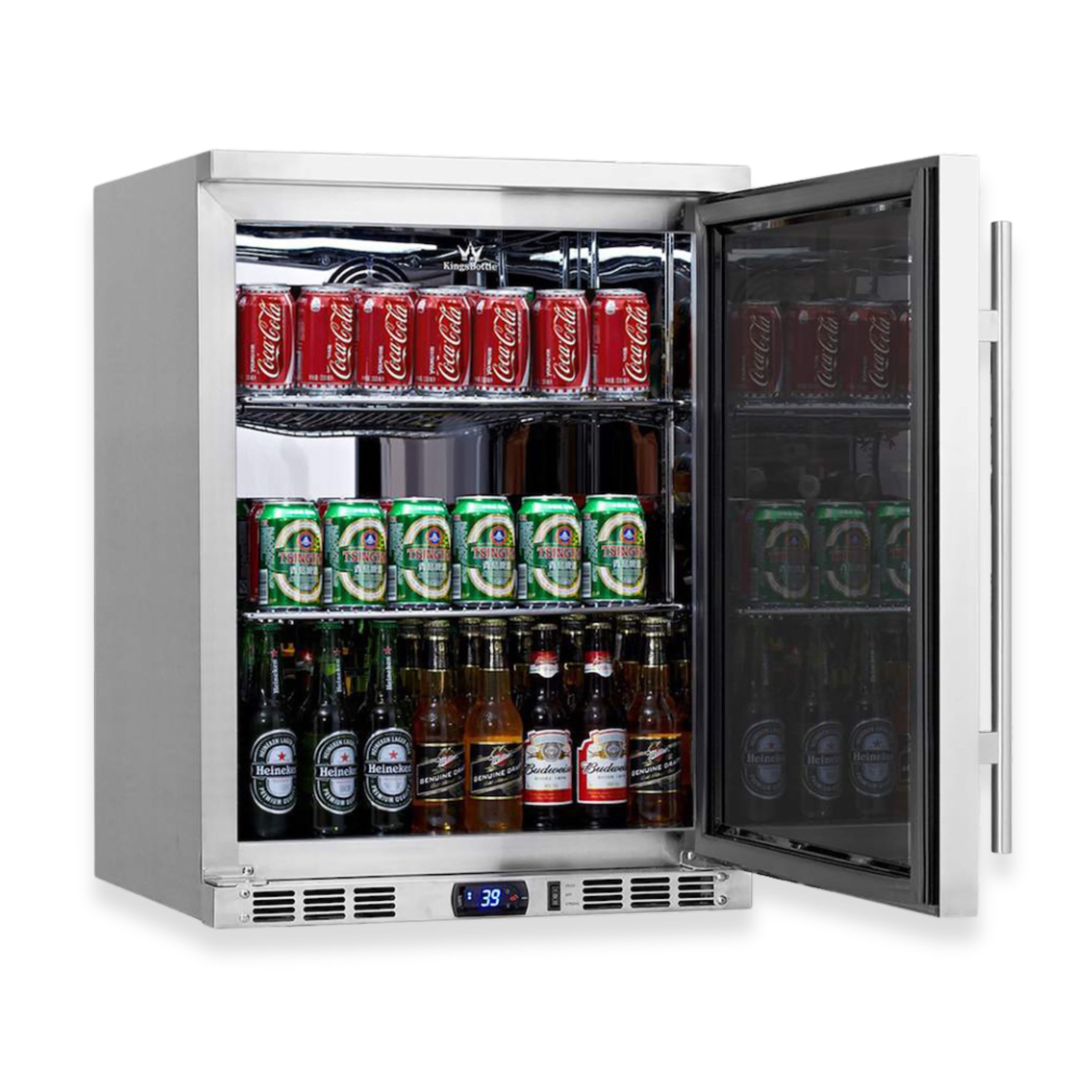 Solid Door Alfresco Beer Fridge with Stainless Steel Exterior and Interior