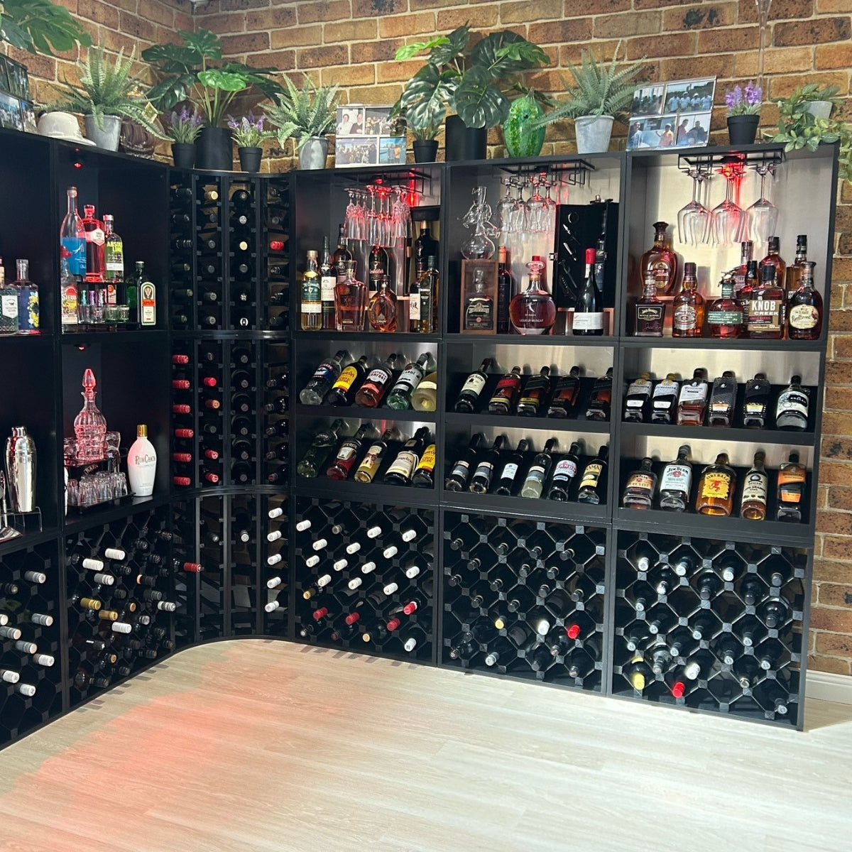 7 Bottle Display Wine Cube | 15mm Thick