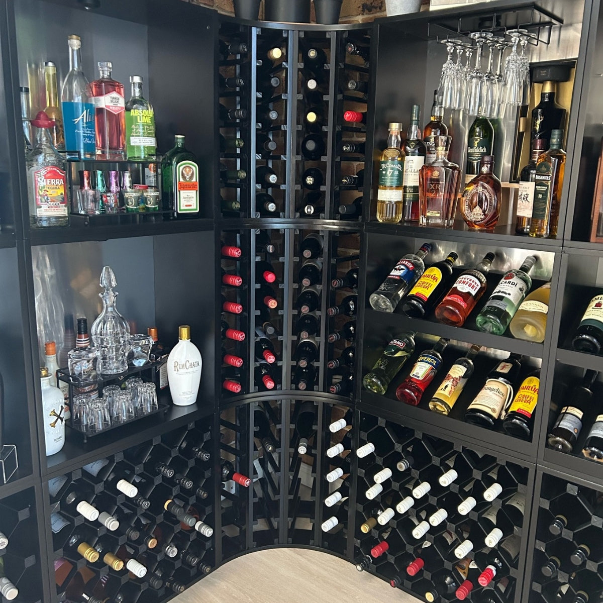 7 Bottle Display Wine Cube | 15mm Thick