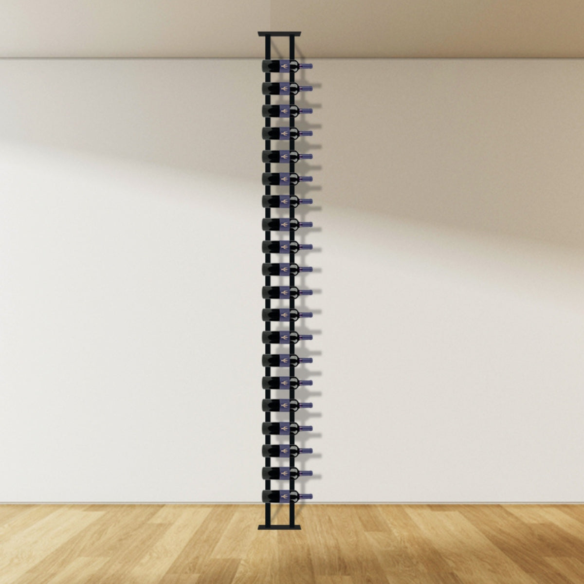 Floor-To-Ceiling Mounted Wine Rack