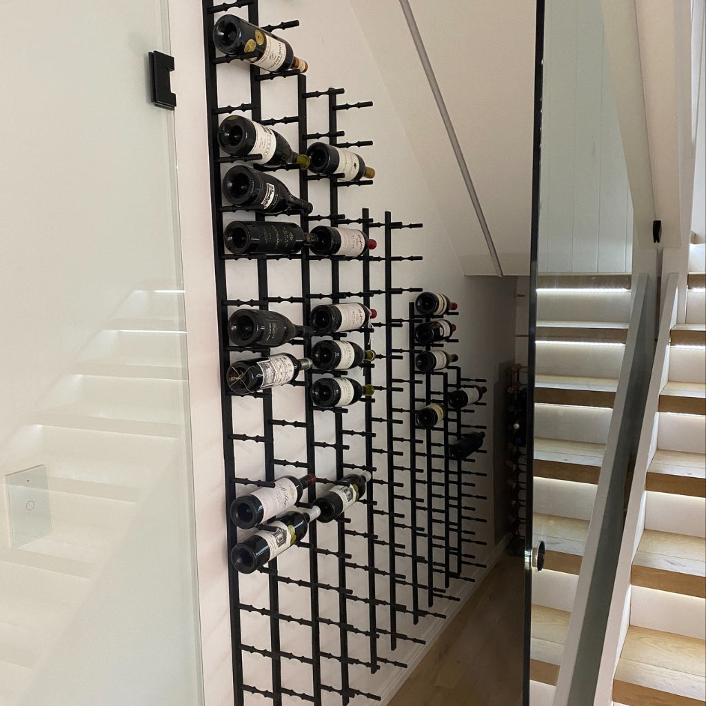 Label Display Wall Mounted Metal Rail Wine Racks