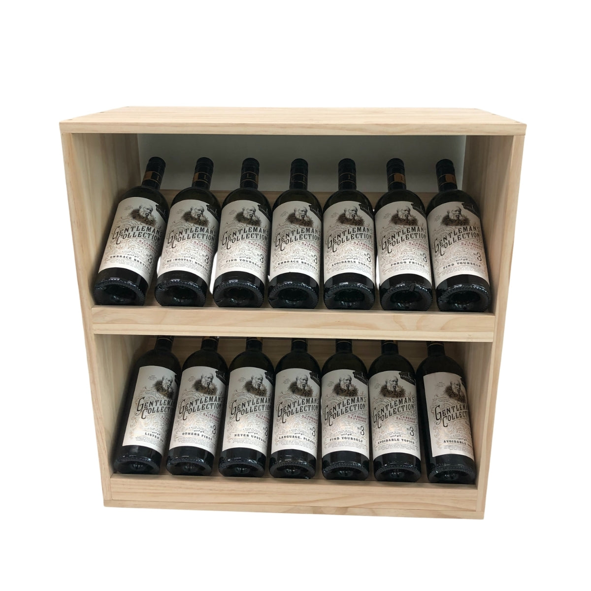 14 Bottle Display Wine Cube – 15mm Thick (Clearance)