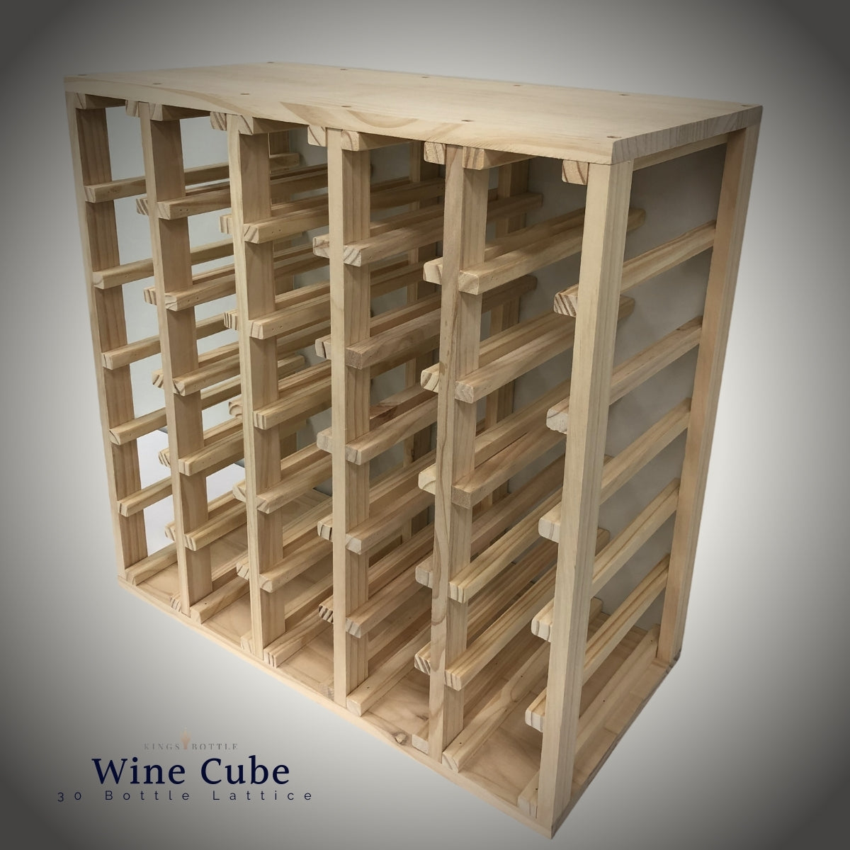 30 Bottle Lattice Wine Cubes | 18mm Thick