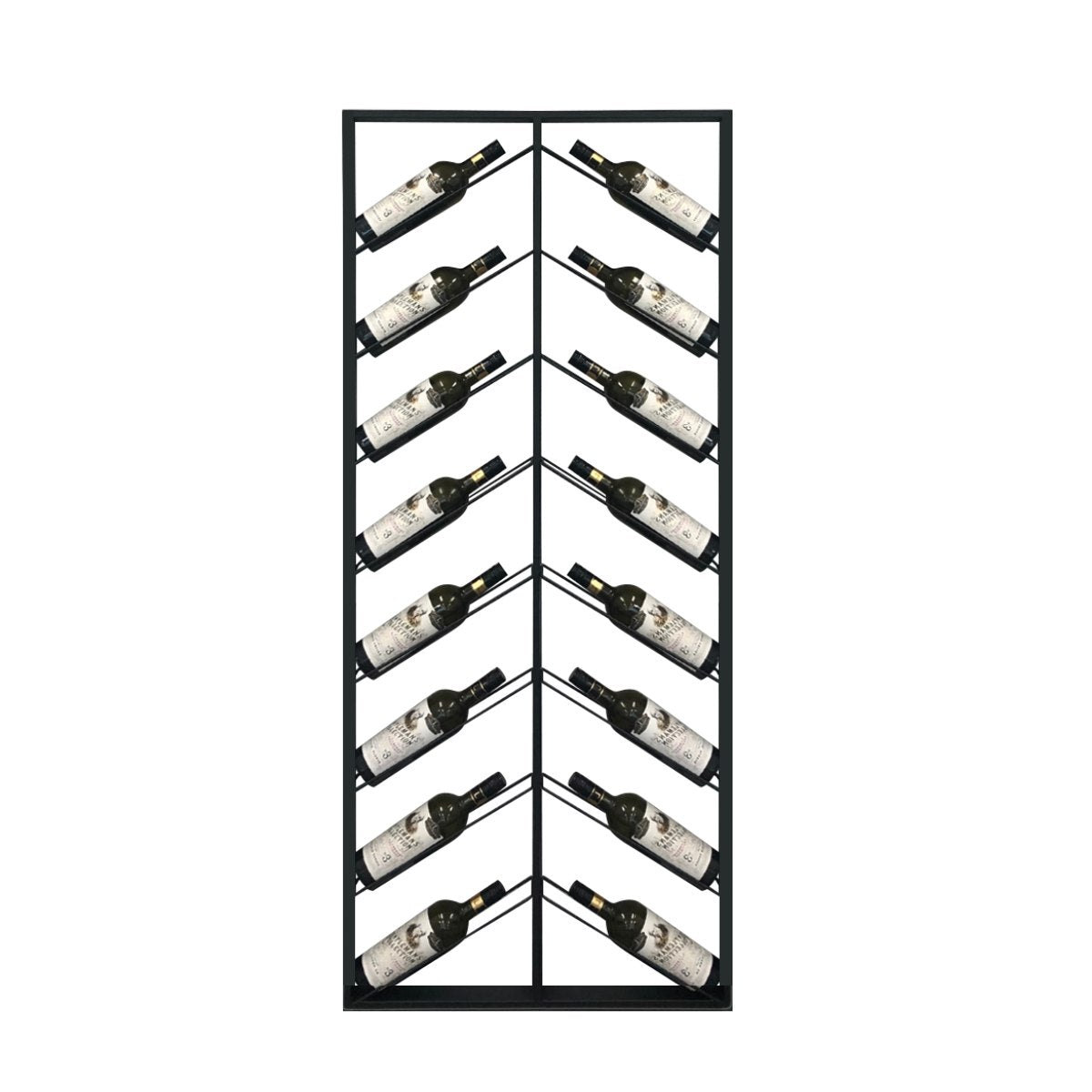 Chevron Iron Wine Rack