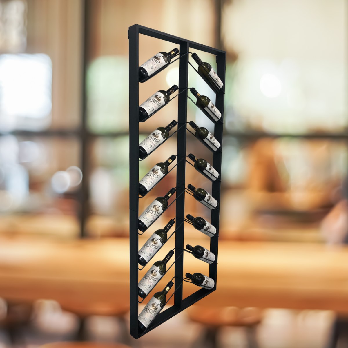 Chevron Iron Wine Rack