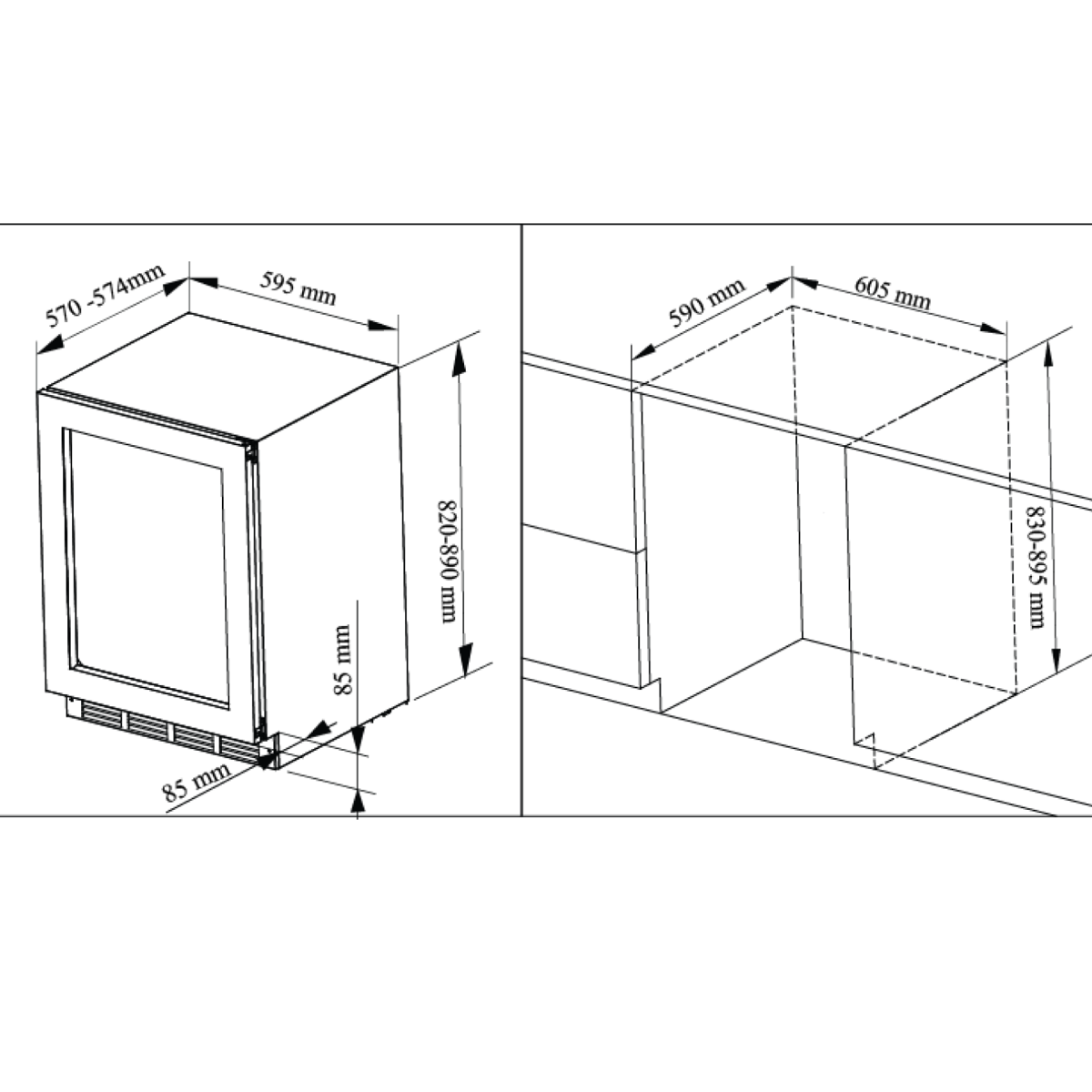 Steak Ager Fridge Cabinet for Home and Commercial Use