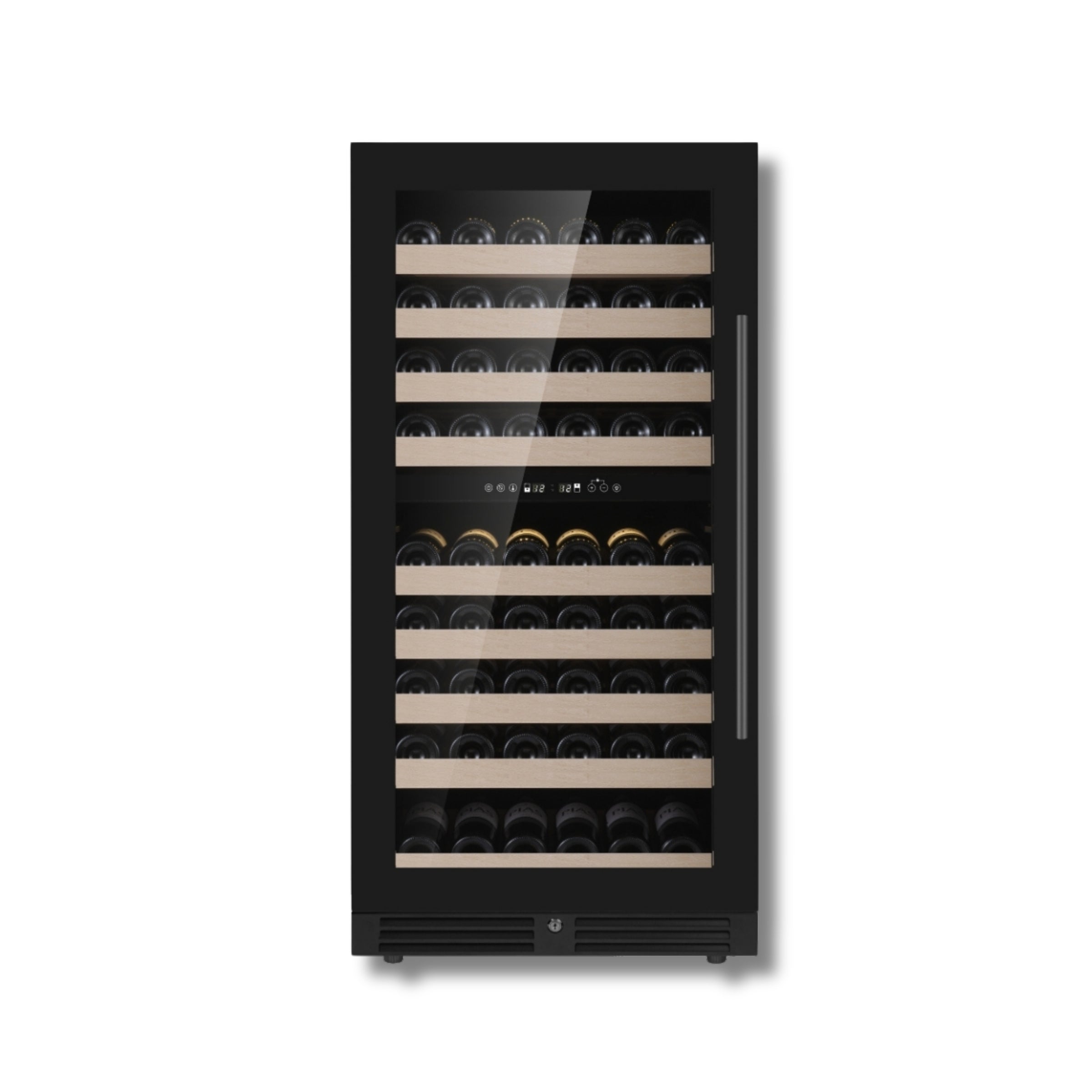 1200mm Height Upright Low-E Glass Door Dual Zone Wine Fridge