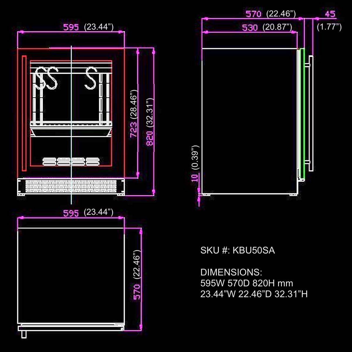 Steak Ager Fridge Cabinet for Home and Commercial Use