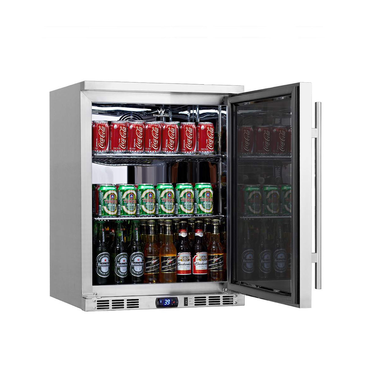 Solid Door Alfresco Beer Fridge with Stainless Steel Exterior and Interior