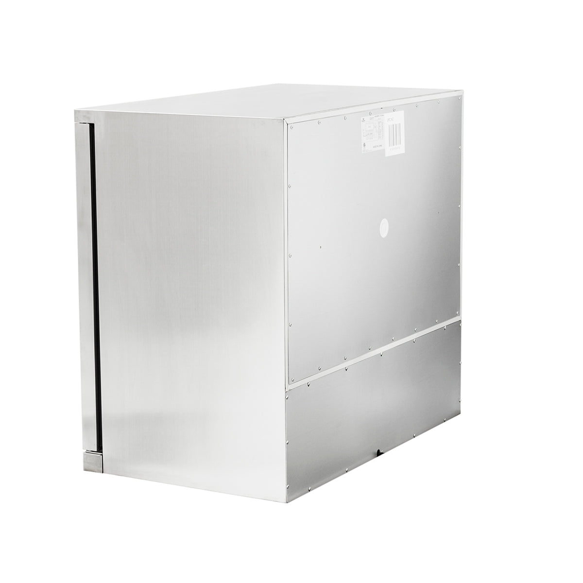 2-Door Full Stainless Under Bench Beverage Fridge Heating Glass