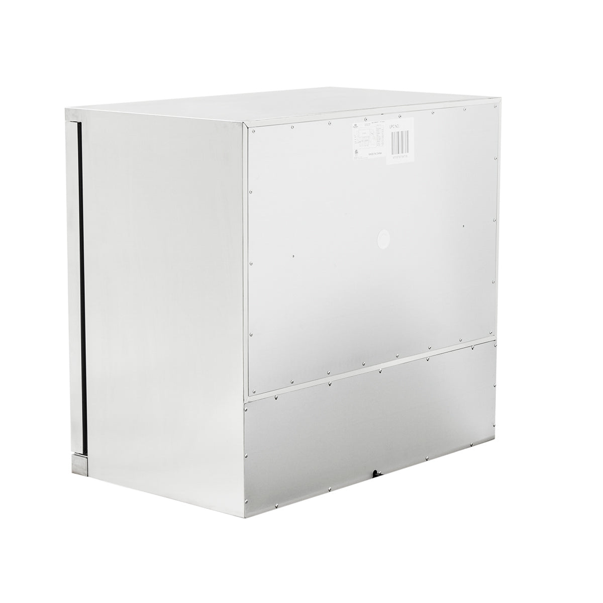 2-Door Full Stainless Under Bench Beverage Fridge Heating Glass