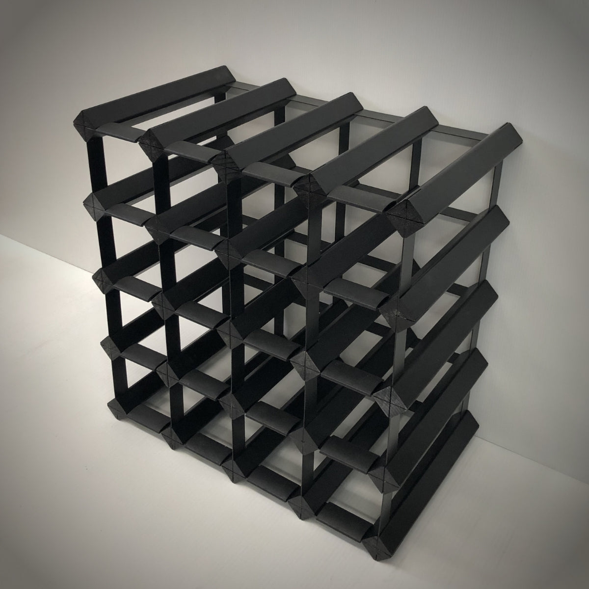 WRT020B Black Onyx Finish 20 Bottle Wine Rack_1