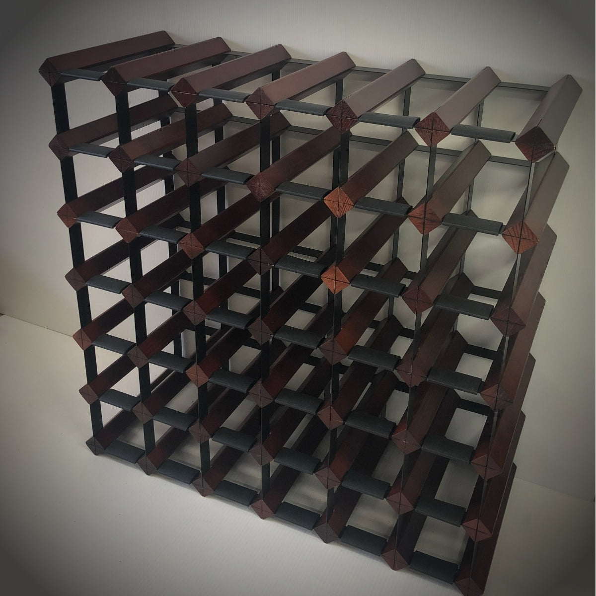 42 Bottle Timber Wine Rack | 6x6 Configuration