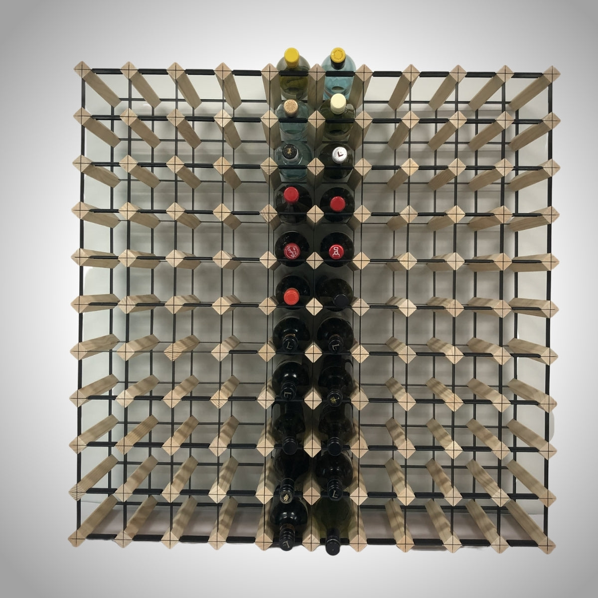 120 Bottle Timber Wine Rack | 10x11 Configuration