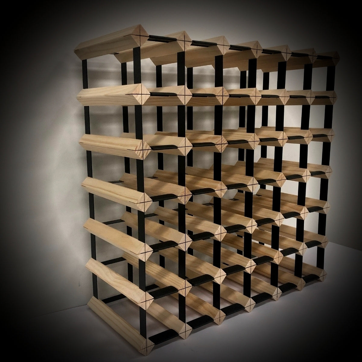 42 Bottle Timber Wine Rack | 6x6 Configuration