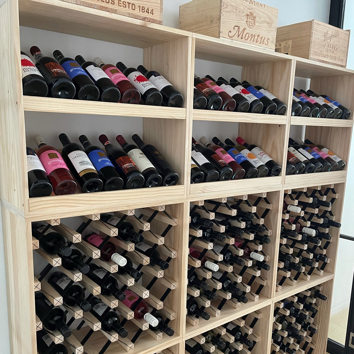 14 Bottle Display Wine Cube – 15mm Thick (Clearance)